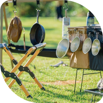 アウトドア用品の販売